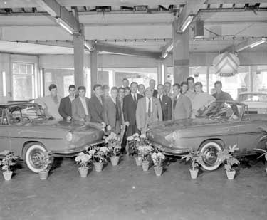 Renault apprentices at Newtons. 	