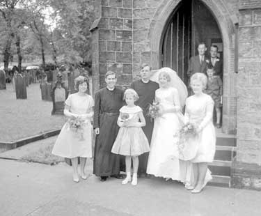 Taylor/Buchanan wedding, Battyeford Christ Church 	