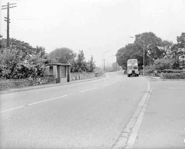 Bus stop at Kirkburton, Huddersfield 	