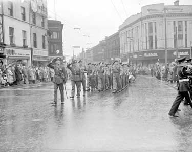 Armistice Day Parade, Market Place, Huddersfield 	