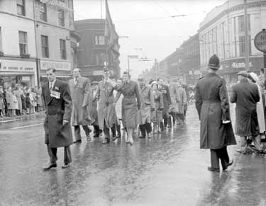 Armistice Day Parade, New Street, Huddersfield 	