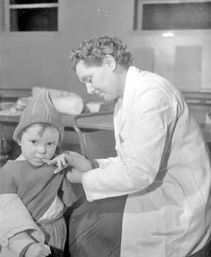 Smallpox vaccinations at Huddersfield Library 	