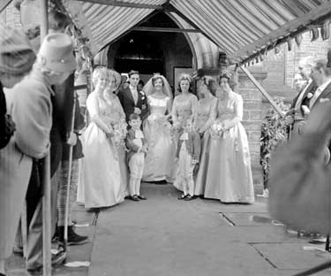 Watson/Jackson Wedding, Shepley Parish Church 	