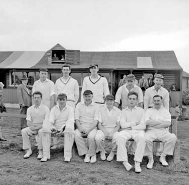 Sykes Cup Cricket Semi-final, Lockwood Team at Almondbury 	