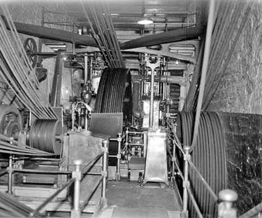 Mill engine at Rock Mills, Brockholes Textiles 	