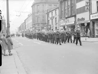 Remembrance Day Procession, New Street, Huddersfield 	