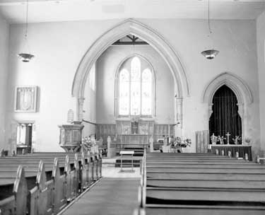 Holmbridge Church interior 	