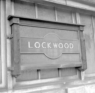 Sign at Lockwood Station 	