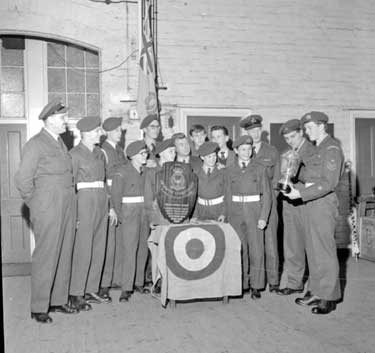 A.T.C Cadets with trophy 	
