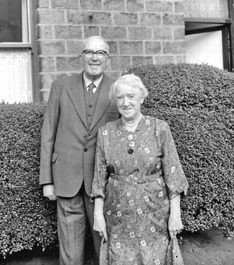 Mr and Mrs Burhouse, Golden Wedding, Thornton Lodge, Huddersfield 	