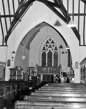 Holy Trinity Church, Hepworth: interior 	