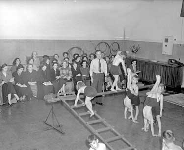 Infants in Physical Training Class at Dalton School 	