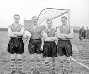 Four Hick Brothers in Emley Football Association Team 	