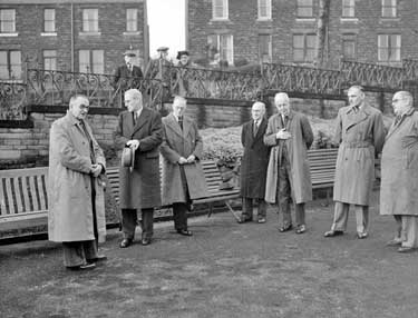 Handing over Coronation Seats at Denby Dale 	