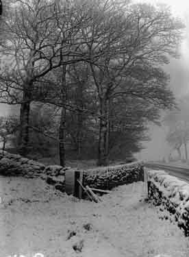 Snow scenes at Kirkburton and Shelley, Huddersfield 	