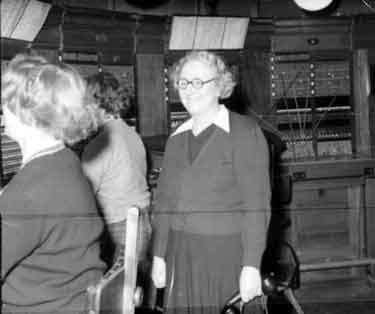Miss D Lister, 40 years at Brighouse Telephone Exchange 	