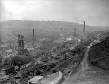 General view of Longwood, Huddersfield 	