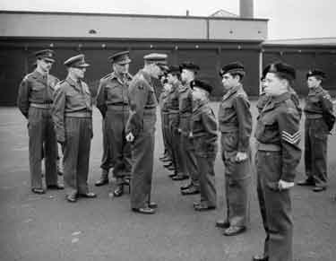 Army Cadets Inspection by Brigadier Martin 	