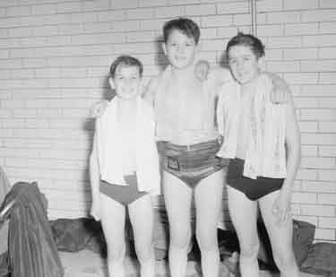 Swimming: Junior Boys Relay Winners 	