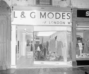 L and G Modes shop, Church Street, Huddersfield 	
