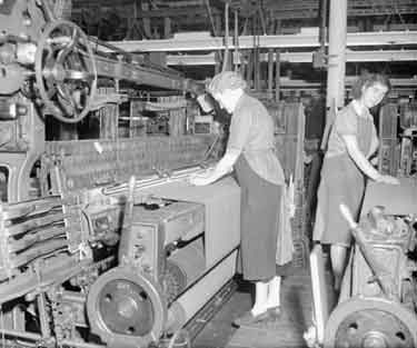 Women working in textile mill 	