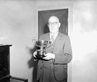 Mr George Stead with trophy 	