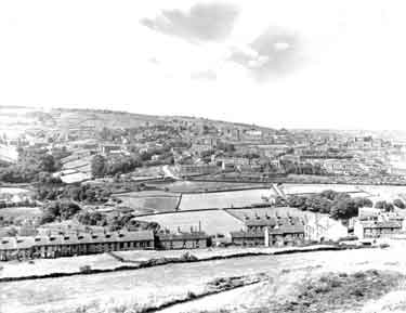 View of Golcar from Slant Gate, Huddersfield 	