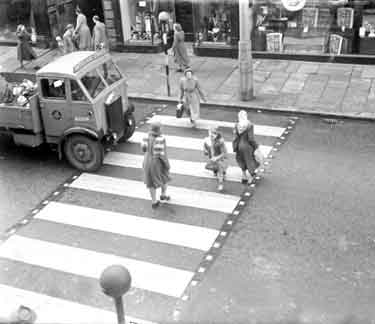 New pedestrian crossing, Market Street, Huddersfield 	