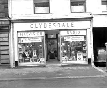 Clydesdale Radio and Television shop, Queen Street, Huddersfield 	