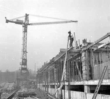 Construction of new infirmary, Lindley, Huddersfield 	
