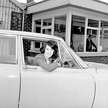 Mrs Shirley Firth, Chauffeur at Brook Motors 	