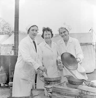 Three catering women 	