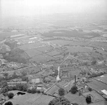 Aerial view of Denby Dale 	