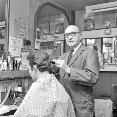 Mrs J. E. Elliott - retiring hairdresser 	