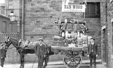Ben Wood Horse and Cart, Cleckheaton