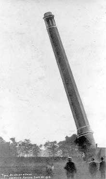 Burnleys Mill, Gomersal - chimney felled