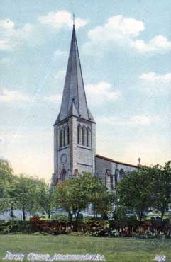 Postcard of Parish Church, Heckmondwike