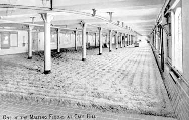 One of the malting floors at Mitchell & Butlers, Cape Hill