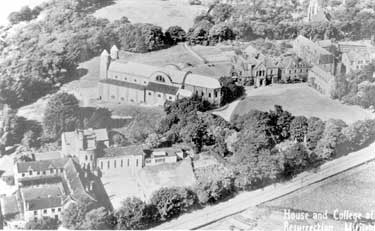 Aerial view of House and College of Resurrection, Mirfield