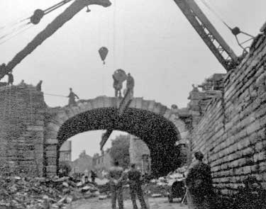 Demolition of Whitechapel Road Bridge, Cleckheaton