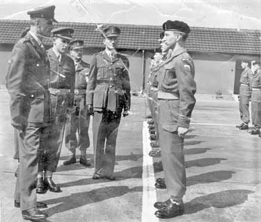 National Service, Administration Parade Inspection, RAF Laarbruck, Germany