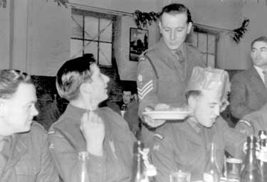 National Service, Germany - Christmas dinner, traditional serving of other ranks by officers
