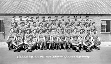 National Service, Catterick - 4 Troop Royal Signals, Insts. Cpl Harbron, L/Cpl Walls, L/Cpl Bradley