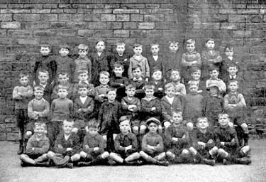 Eastborough School group, Edric Crossland, 6th from left, third row from front, was born in 1912