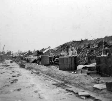National Service - typhoon battered barracks, Ipoh, Malaya