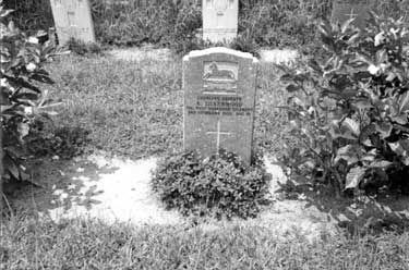 National Service - grave of Serviceman killed on active service, Malaya