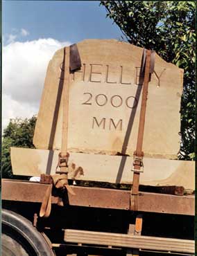 Shelley Millenium Stone being transported