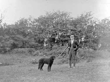 Man with dog, Kirkheaton