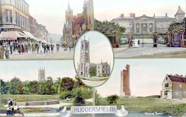 Postcard scenes of Huddersfield