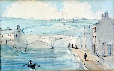Painting of canal at Aspley, Huddersfield